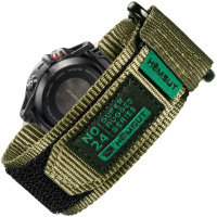 Ремінець Hemsut HS121 Super Strong Nylon Garmin Green 20 mm для годинників