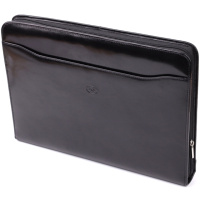 Оригинальная папка с блокнотом из гладкой натуральной кожи Tony Perotti 20850_1 (1278L nero) Черный