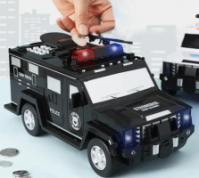 Скарбничка-сейф у вигляді поліцейської машини NBZ Cash Truck Black (509)