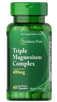 Puritan's Pride Triple Magnesium Complex 400 mg 60 капсул