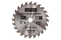 Диск пильный по дереву Apro 160 x 20мм x 24T (830111)