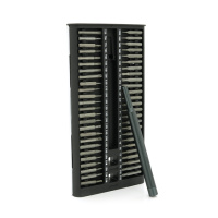 Набор отвертка двусторонняя+биты 102-in-1, длина держателя 115 мм,  биты S2 магнитная, алюминий, Box