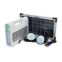 Портативний ліхтар BRAZZERS BRPF-CF80/18, Solar panel 18W, LiFePO4 - 80Wh, DC: 2x3.2V, USB:: 1x5V/2A, 2x6W Led лампи 1м, 9W вбудований ліхтар, BOX, Q6