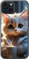 Чехол на iPhone 15 White cat 5646u-3075