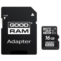 Карта памяти GOODRAM 16GB microSDHC Class 10 (M1AA-0160R12)