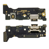 Разъём зарядки для Xiaomi Redmi Note 10 Pro на плате с mic. и компонентами (Type-C) Original
