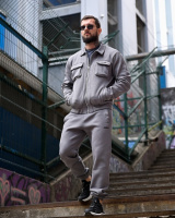 Спортивный костюм на флисе TEREMBIT grey ПП8031