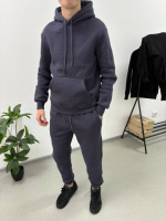 Чоловічий спортивний костюм, на флісі (графіт)