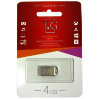 Флеш пам'ять T&G Short 105 4GB Metal Silver (TG105-4G)