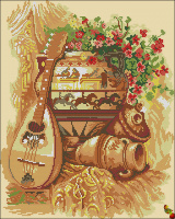 Схема для вышивки Натюрморт с лютней