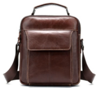 Сумка мужская кожаная Vintage 14835 Коричневая