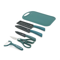 Набор ножей BUKK-1, 6 предметов, Green, Вох