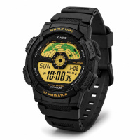 Чоловічий годинник Casio AE-1100W-1B спортивний з електронним циферблатом та водозахистом 10 ATM