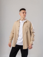 Сорочка Pobedov Founder Темний беж