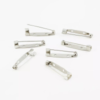 Заготовка для броши. Планка. Цвет - серебро. Размер - 3 см.