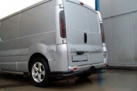 Задние Углы AK003-Двойные Black (Нержавейка) для Renault Trafic 2001-2015 гг