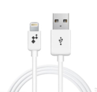 Кабель iEnergy Classic Pro, Lightning, 1m, 2.4A, White
