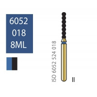 Алмазный бор Diatech бороздчатый цилиндр 6052 - 018 - 8 ML