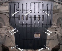 Защита картера (двигателя) FORD Sierra 2,0 c 1983-1992г.