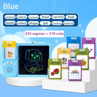 Інтерактивний планшет для вивчення англійської мови з LCD-дошкою для малювання і 255 картами (510 слів)