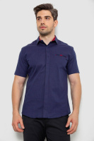 Сорочка чоловіча з принтом, колір синій, 214R7125