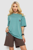 Костюм жіночий повсякденний, колір оливковий, 241R5004-1