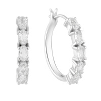 Серебряные серьги CatalogSilver с фианитами (2123231)