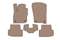 Резиновые коврики Carsuit (Sedan, бежевые) для Ауди A3 2020- гг