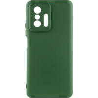 Чохол Silicone Cover Lakshmi Full Camera (A) для Xiaomi 11T / 11T Pro, Зелений / Dark green - купити в SmartEra.ua