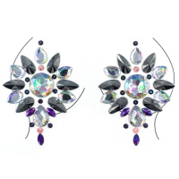 Наклейки кристаллы для груди Crystals 12 8561 14х9 см