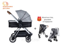 Коляска FreeON 3 в 1 Fantasy Grey-Black