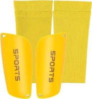 Щитки футбольные с рукавами для голени CZST-235 Size:M, желтые