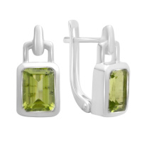 Серебряные серьги CatalogSilver с хризолітом 3.267ct (2174431)