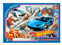 Пазлы детские «Hot Wheels» FW772, 70 элементов