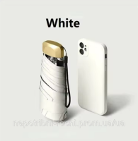 Міні-парасолька  кишенькова від сонця, дощу, із захистом від УФ-ультрафіолету, в чохлі зонт легкий зонтик в сумочку дитячий зонтик