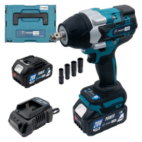 Гайкокрут акумуляторний PROFI-TEC DTW800BL (2акум.20В 4Аг PT2040/зарядний/кейс/700Нм)