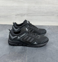 Літні кросівки Adidas сітка колір чорний