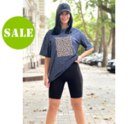 Літній жіночий комплект з велосипедками рубчик «Galway»| Норма і батал| Розпродаж моделі