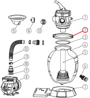 Фланцевий затискач для фільтраційної установки Aquaviva Lagoon, (297050932)