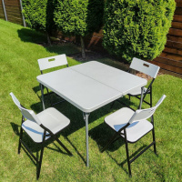 Набор мебели складной (Стол и 4 стула), Белый (с сумкой) SW-00001540