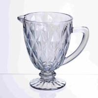 Глечик для напоїв Diamond Blue скляний 1 літр HP-19-273 глек для лимонаду газованки лимонадник прозорий