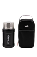 Термос TRAMP з широким горлом 800 мл в чохлі UTRC-132 Чорний
