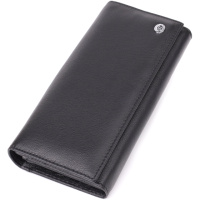 Солидный женский кошелек из натуральной кожи ST Leather 23088 Черный