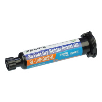 Лак изоляционный Relife RL-UVH902BL 3S быстросохнущий, синий, в шприце, 10 ml