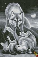 Схема для вышивки Волчьи игры