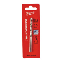 Свердло по металу THUNDERWEB HSS-G MILWAUKEE DIN338, діаметр 5,5x93х57мм