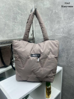 АКЦІЯ. Капучино - великий та об'ємний шопер із плащівки (5163)