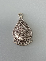 Коннектор. Размер - 3,7×2см. Цвет - сталь. Цена за 1 шт.