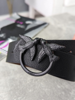 Ремінь жіночий PINKO чорний+мат