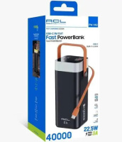 Портативний зарядний пристрій ACL PW-142 Fast PowerBank 40000 мА·год
